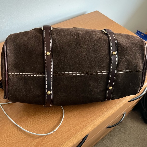 Dooney & Bourke iconic Satchel in Suede, iconic color, good used condition - Picture 4 of 11
